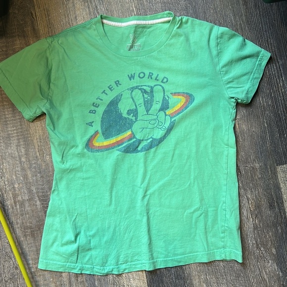 ✌️Dutch Bros Vintage “A Better World” Light Green MEDIUM Tee - Picture 4 of 6